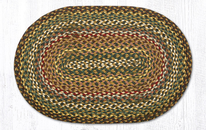 Capitol Earth Rugs Braided Rug Oval Mocha Frappuccino Rug – Good's Store  Online