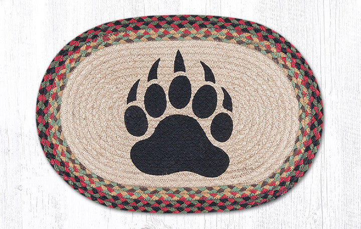 Bear Paw Round Braided Rug